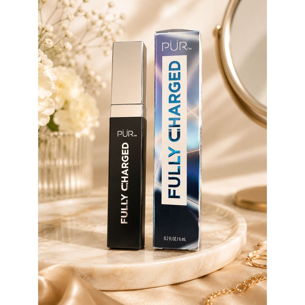 Pur fully charged limited edition light up mascara new in box size 0.2oz black